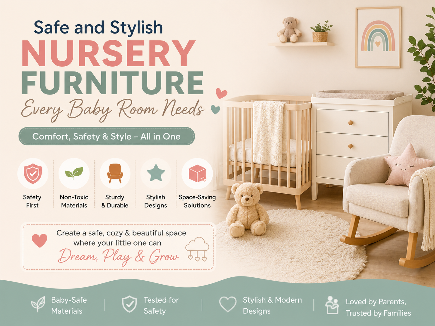 Safe and Stylish Nursery Furniture Every Baby Room Needs