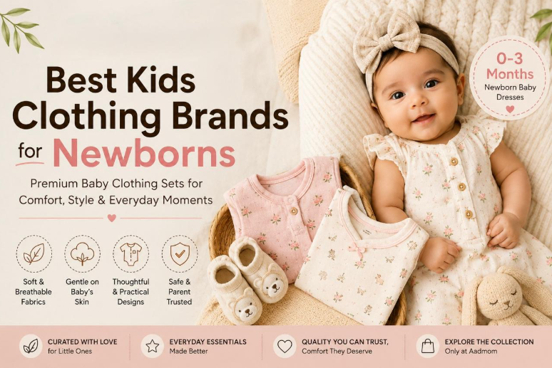 Aadmom: One of the Best Kids Clothing Brands for Premium Baby Clothing Sets and Newborn Clothes