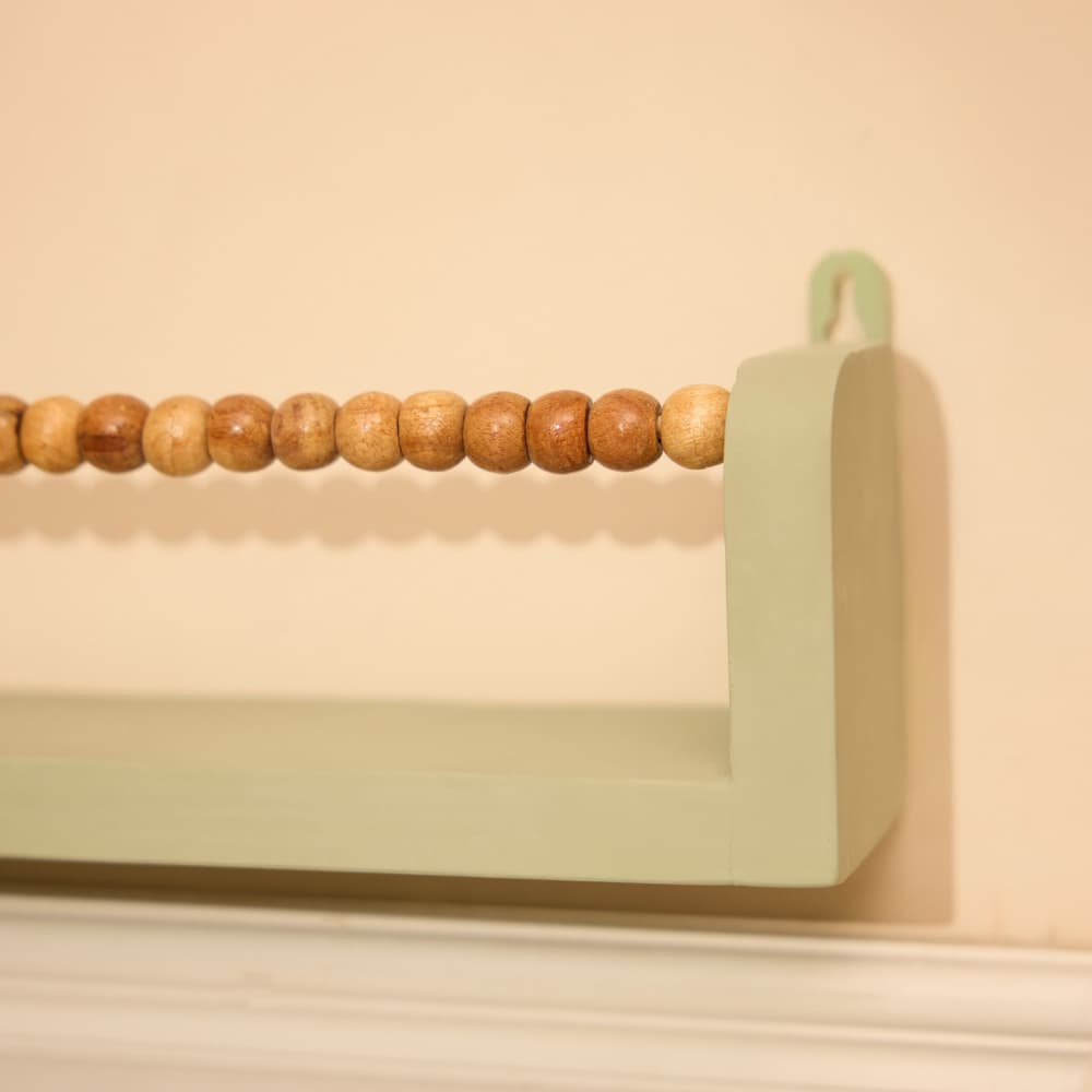 Tidy Woody wooden wall shelf for kids room nursery decor